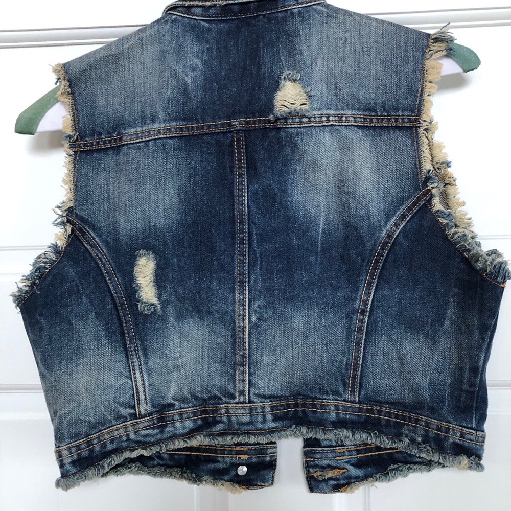 Zara blue Jean vest - Picture 2 of 3